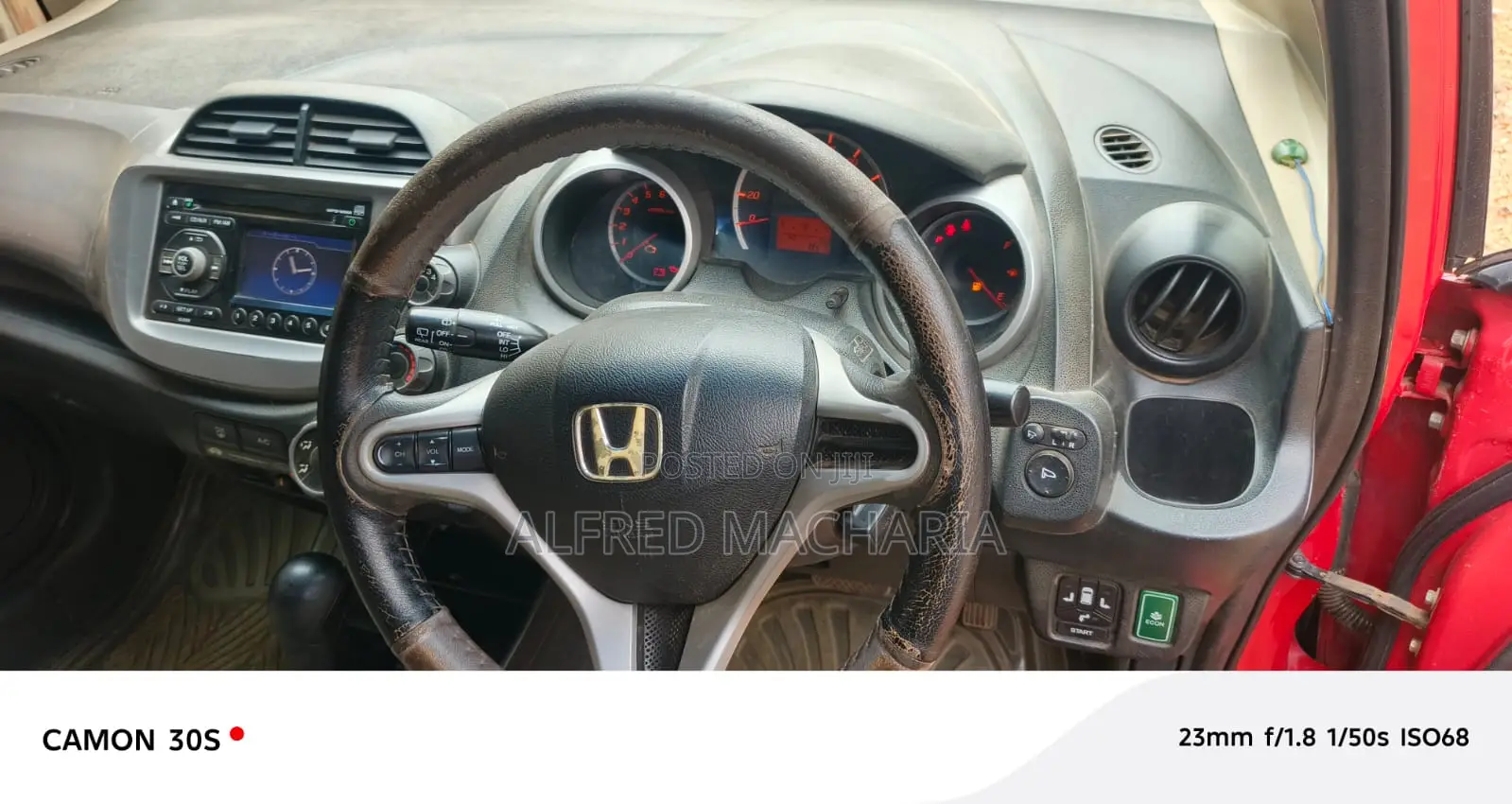 Honda Fit Automatic 2011 Red