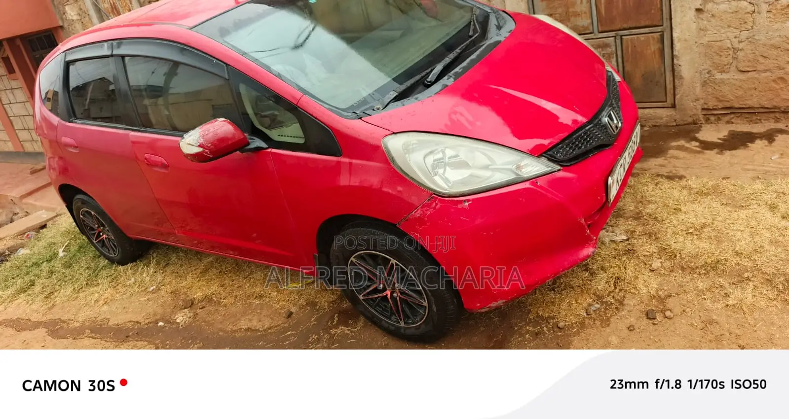 Honda Fit Automatic 2011 Red