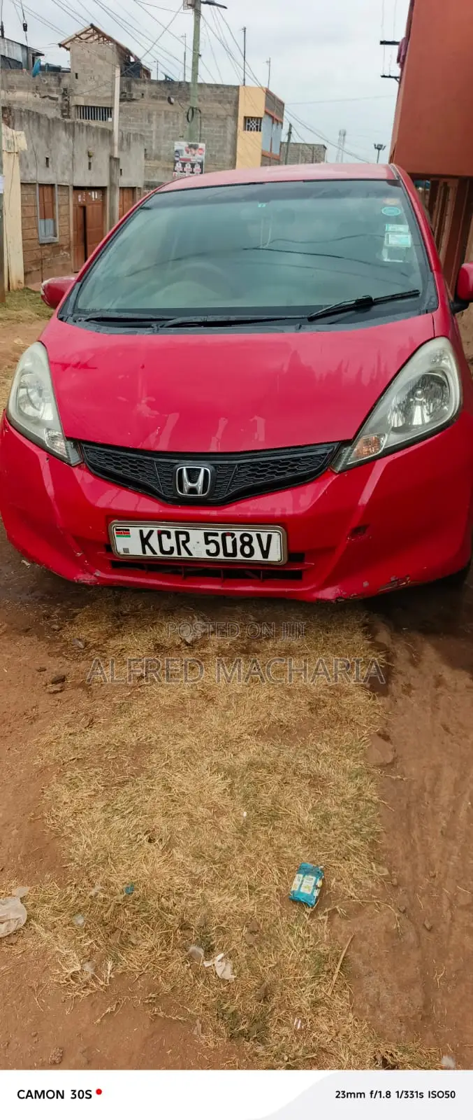 Honda Fit Automatic 2011 Red