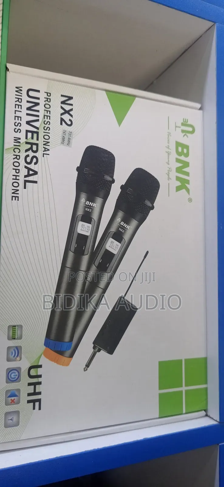 BNK NX2 Professional Universal Dual UHF Wireless Microphone System