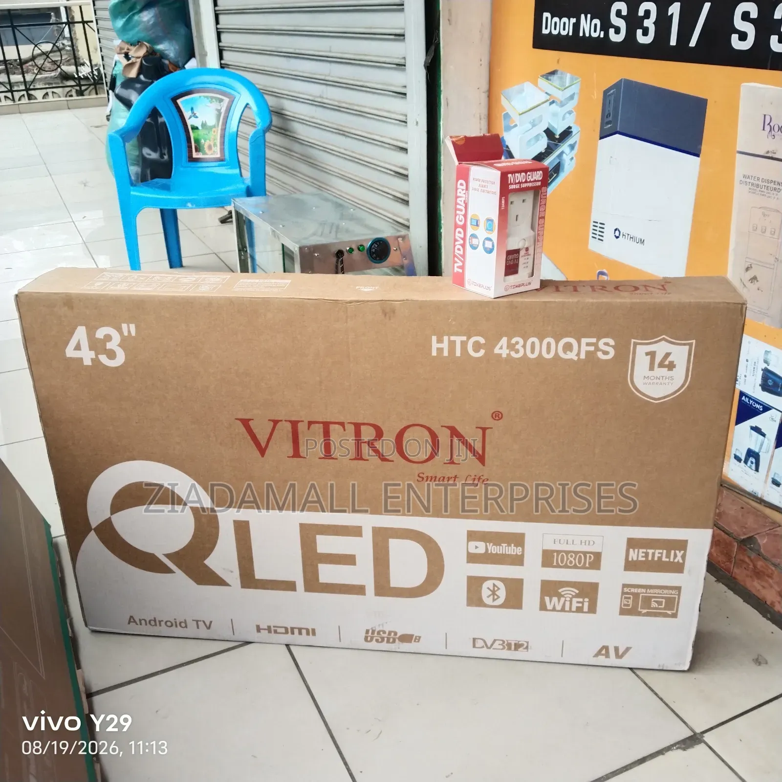New Model Vitron 43inches Smart TV