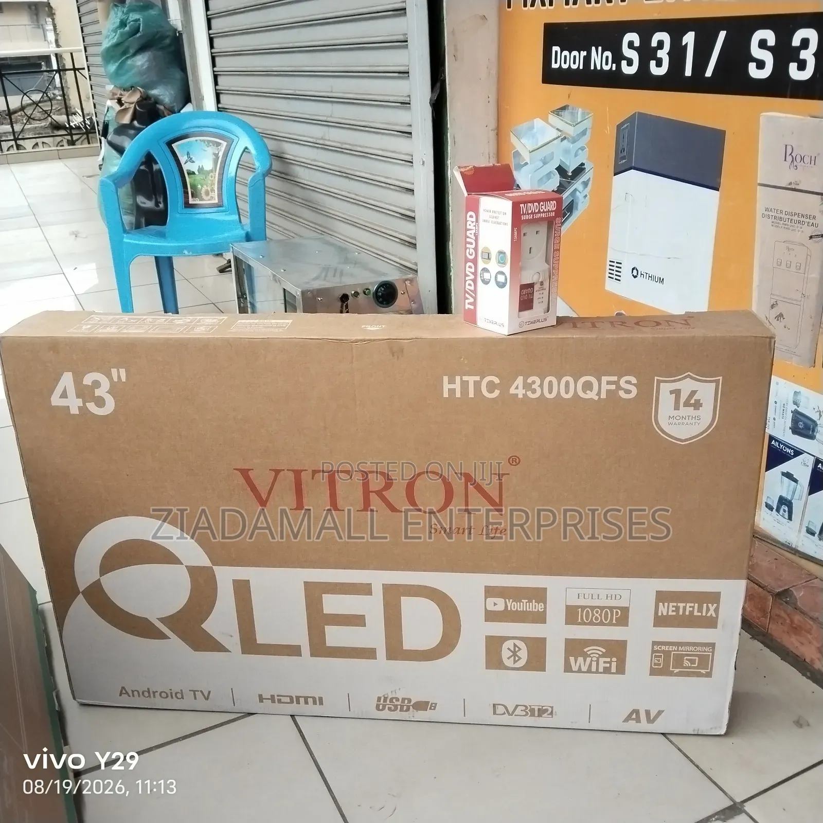 New Model Vitron 43inches Smart TV