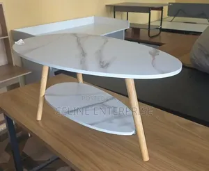 Executive MDF Marble Coffee Table/Bed Side