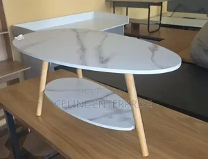 Executive MDF Marble Coffee Table/Bed Side