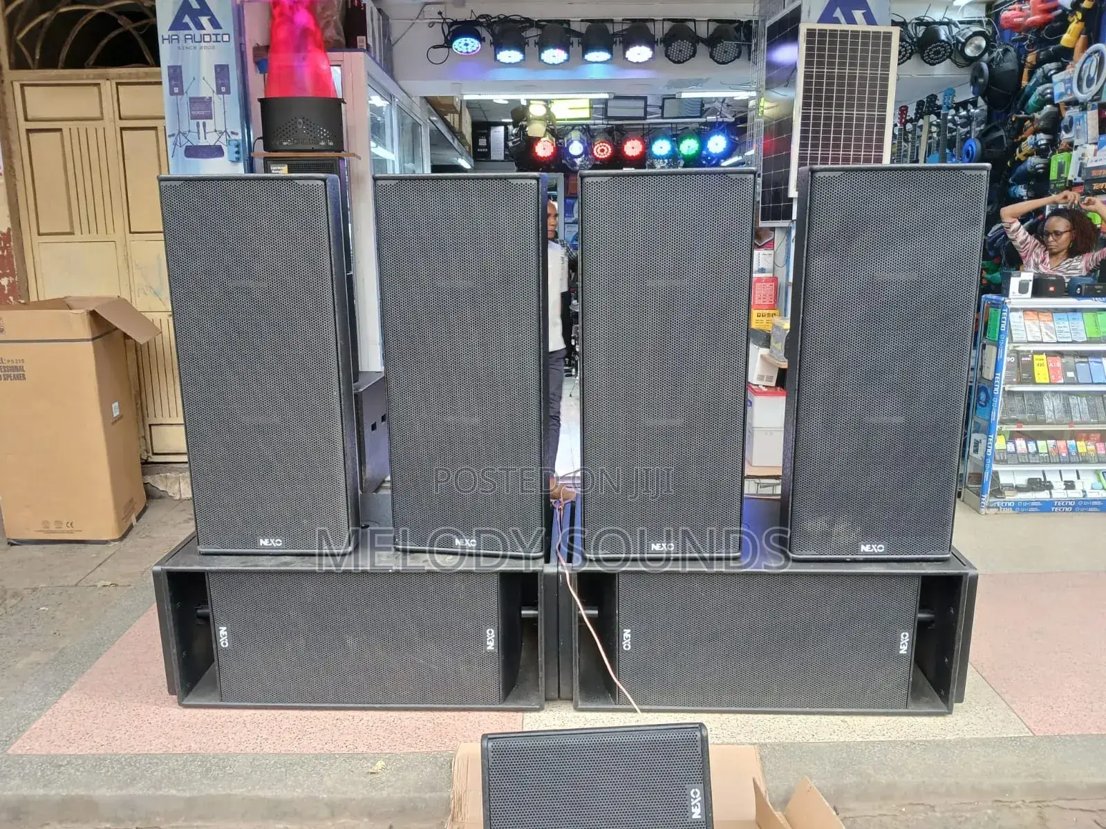 Nexo Full and Bass Speakers
