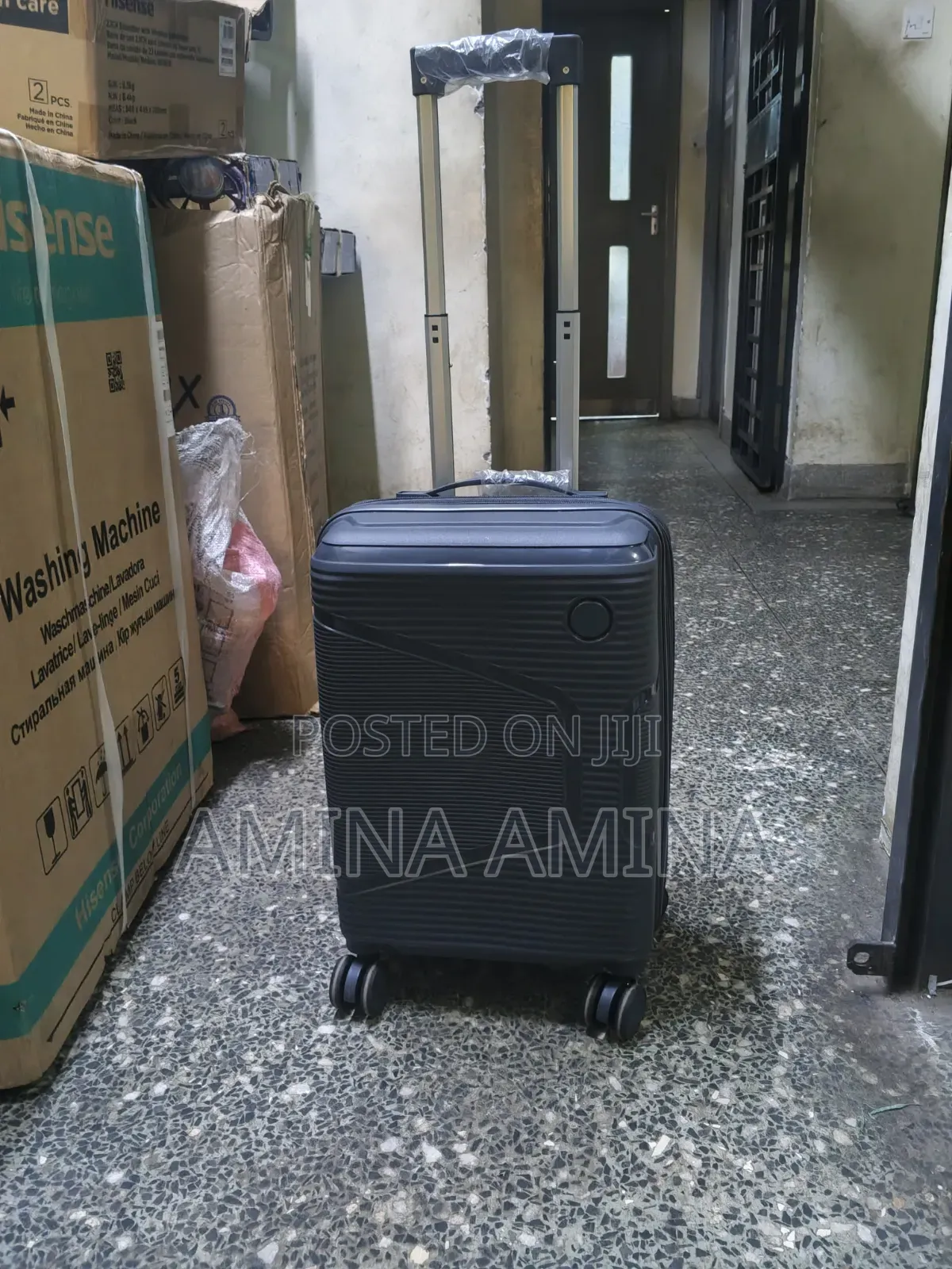 Double Zip Small Rubber Suitcase 7kg