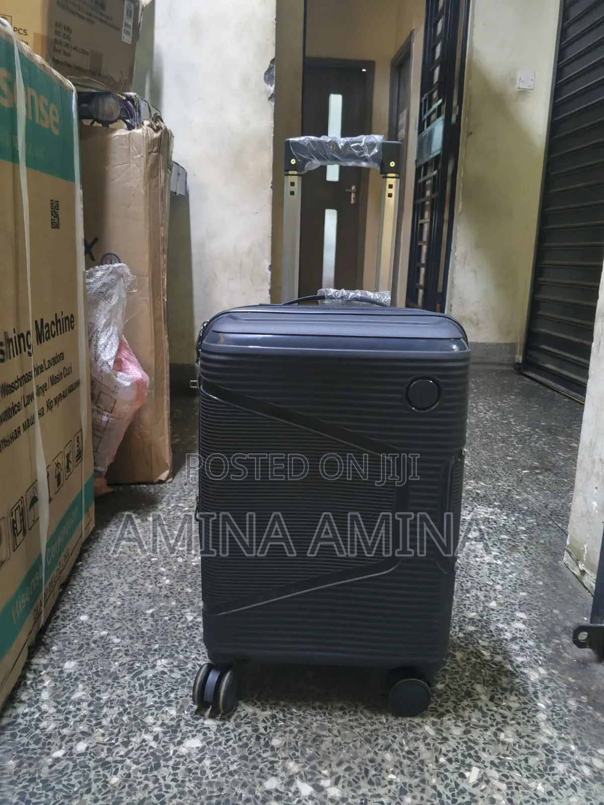 Double Zip Small Rubber Suitcase 7kg