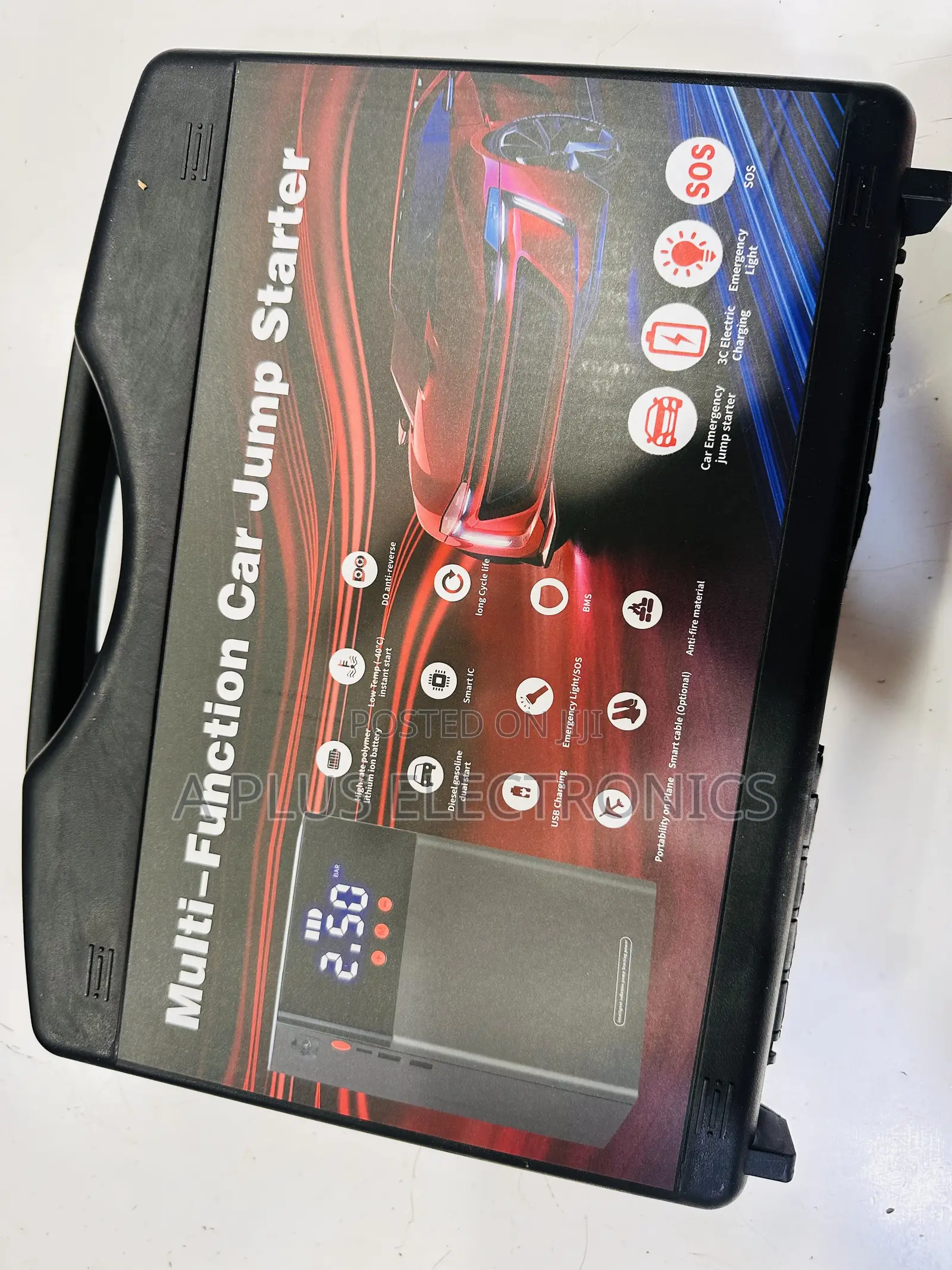 Q7 Jumpstarter + Tyre Inflator – Emergency Car Lifesaver
