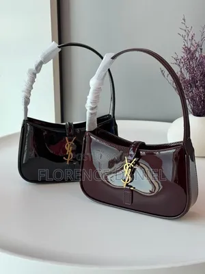 YSL-Inspired Glossy Shoulder Bag – Elegant Stylish