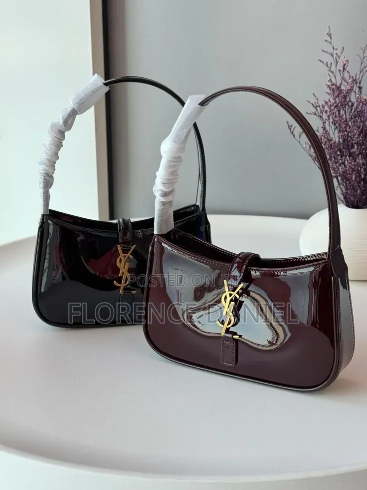 YSL-Inspired Glossy Shoulder Bag – Elegant Stylish