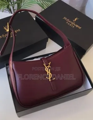 YSL-Inspired Glossy Shoulder Bag – Elegant Stylish