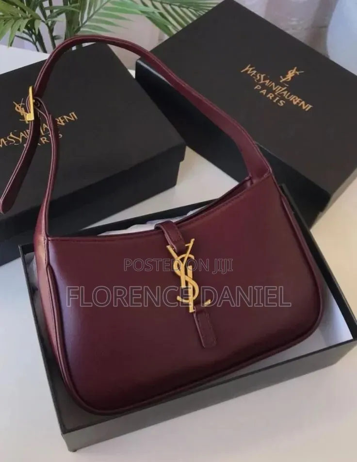 YSL-Inspired Glossy Shoulder Bag – Elegant Stylish