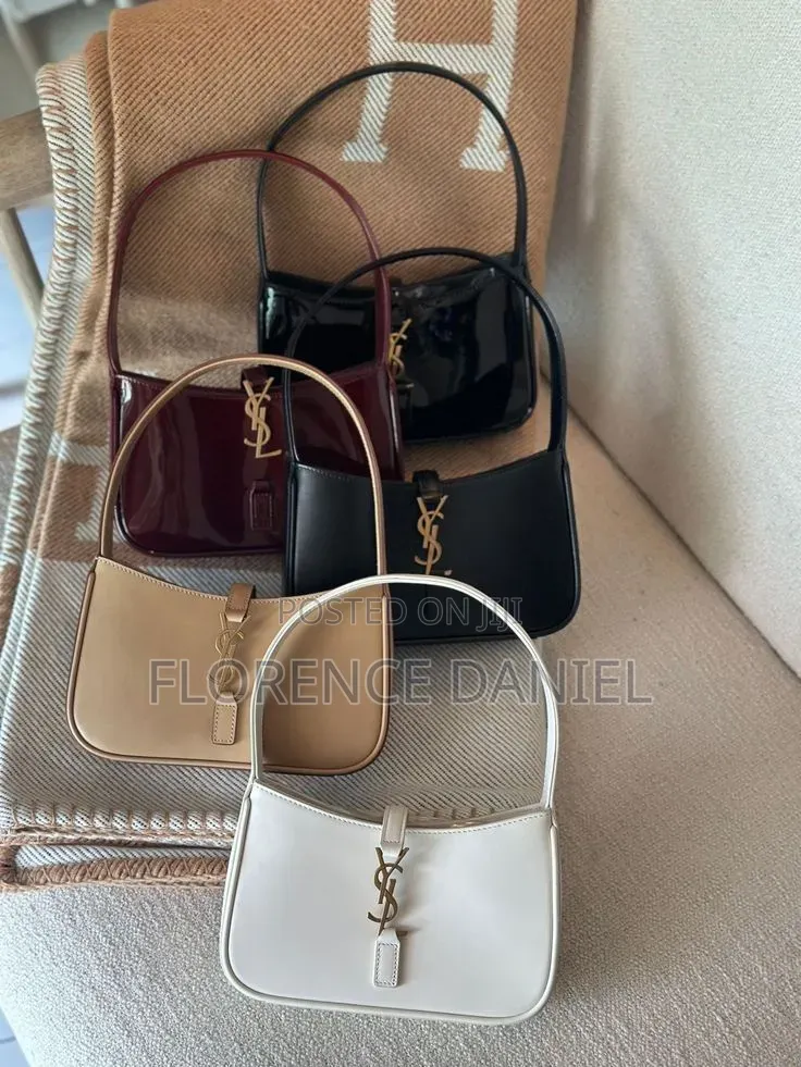 YSL-Inspired Glossy Shoulder Bag – Elegant Stylish