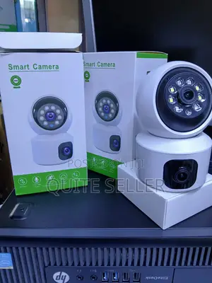 V380 Dual Lens WiFi Indoor Security Camera –360° Pan Tilt Smart CCTV