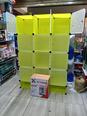 Portble Plastic Wardrobes Available 3 Columns