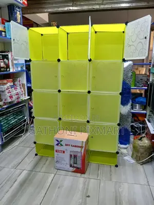 Portble Plastic Wardrobes Available 3 Columns