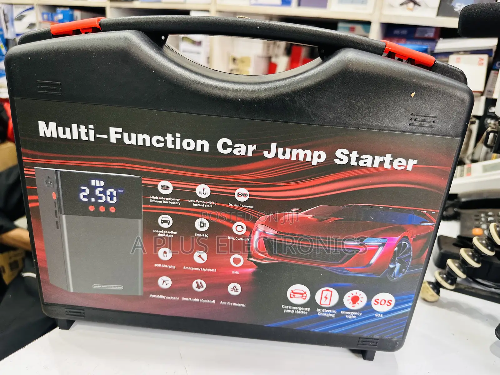 Q7 Jumpstarter + Tyre Inflator 80000mah-Save on Emergencies