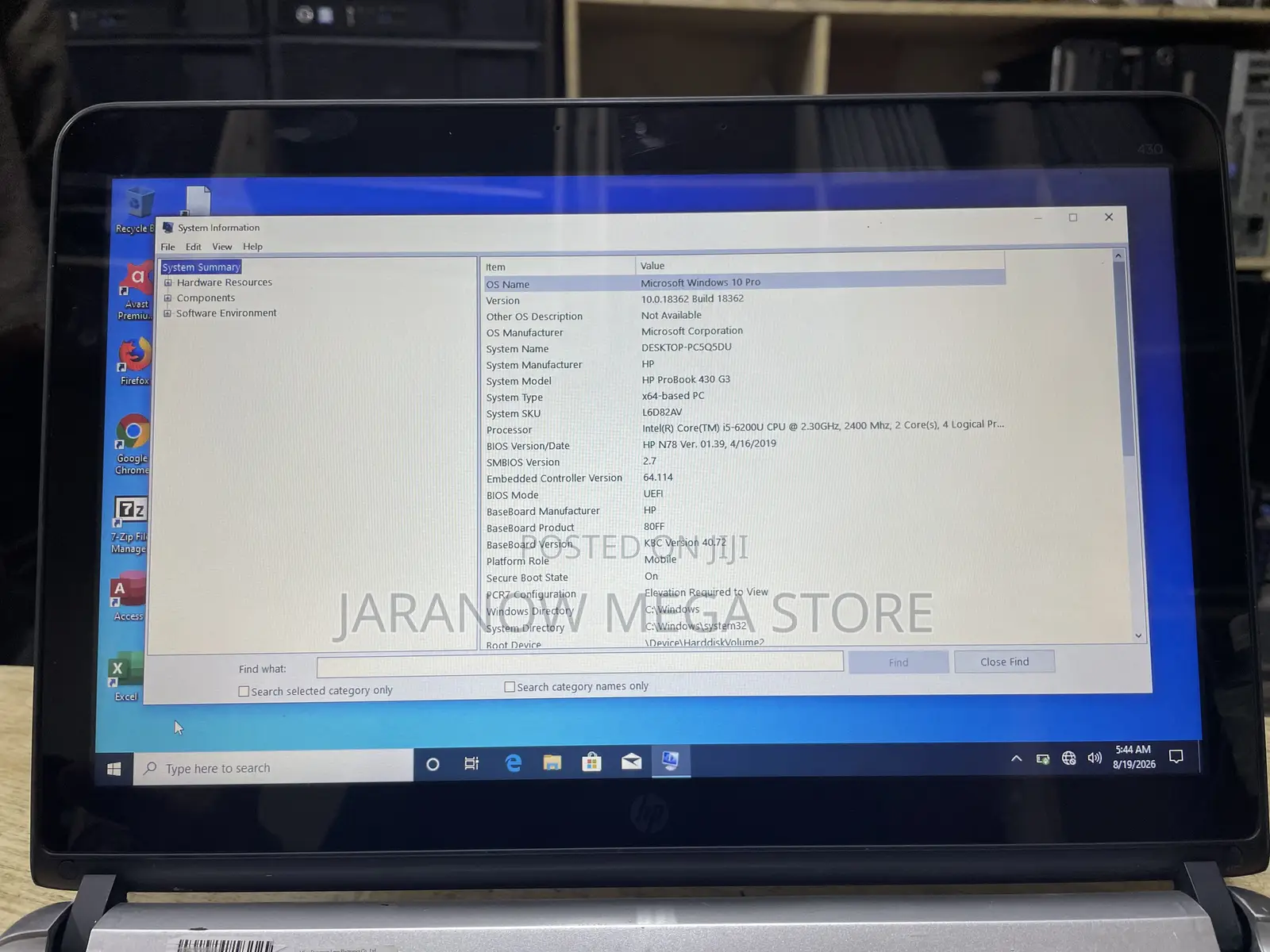 Laptop HP EliteBook 840 G3 8GB Intel Core i5 SSD 256GB