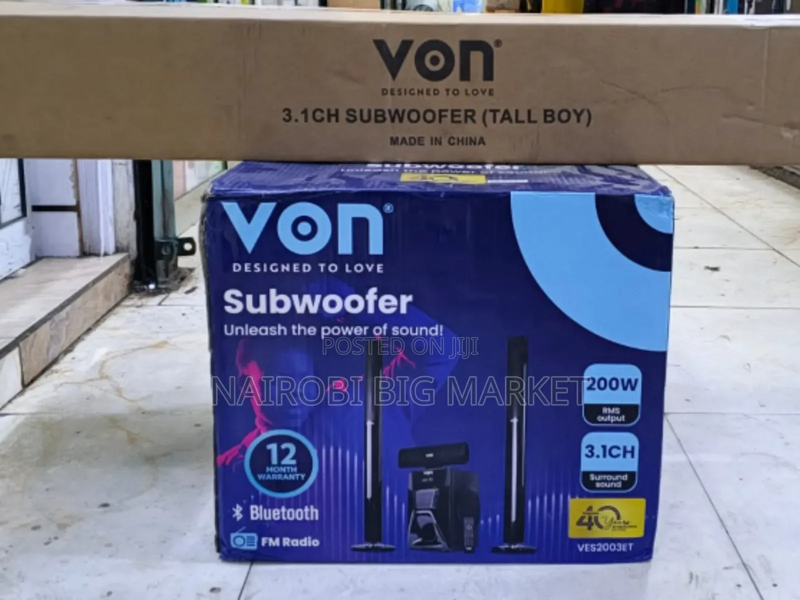 Von 3.1ch Tall Boys Home Theatre System