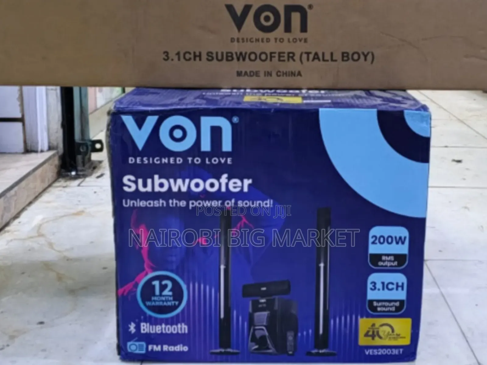 Von 3.1ch Tall Boys Home Theatre System