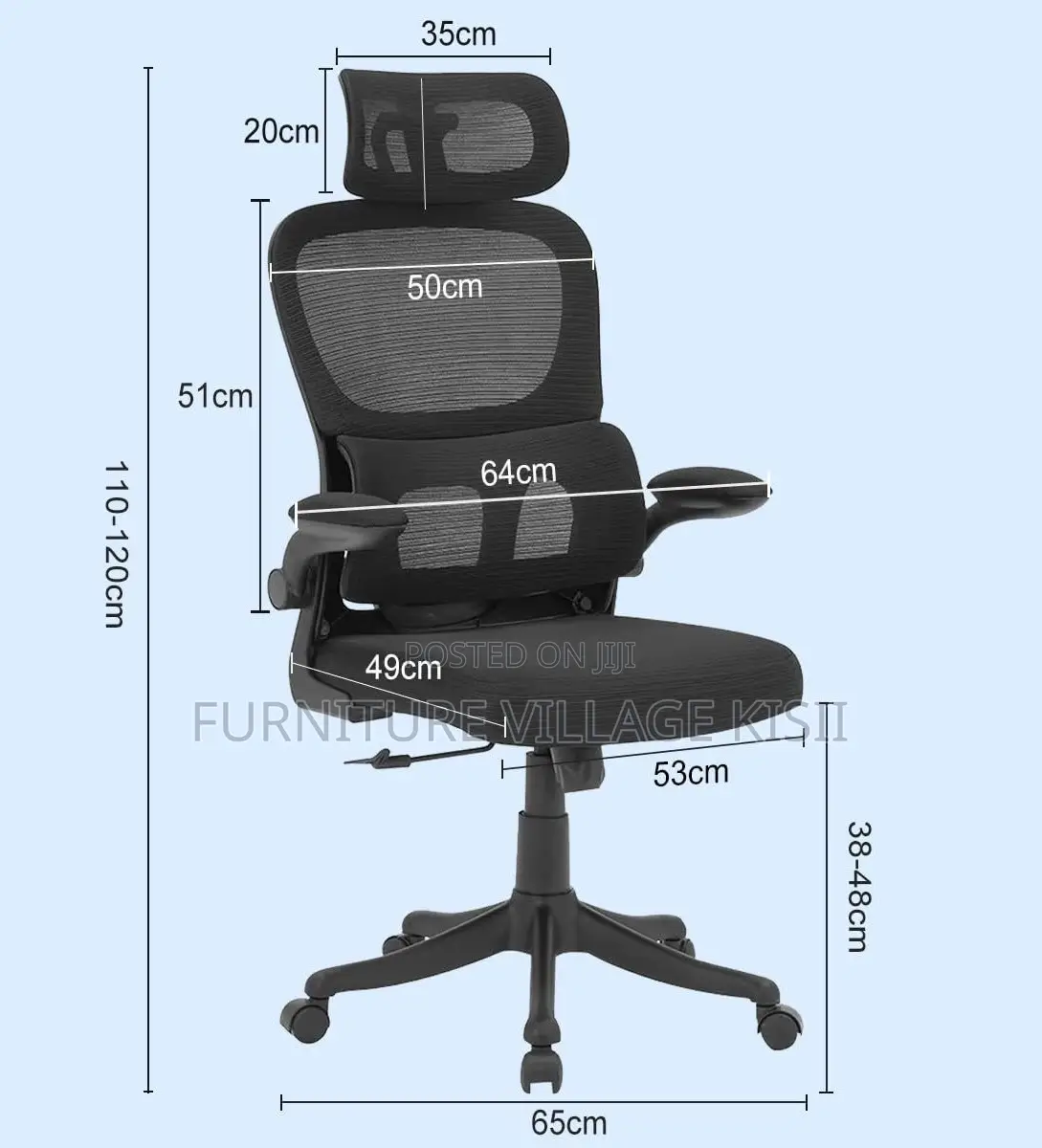 Office Chair: Orthopedic High Back Chair