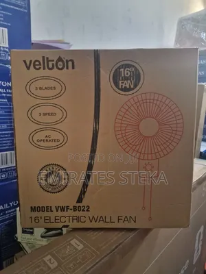 VELTON 16" 3-Blade Heavy-Duty Wall Fan