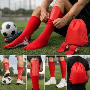 Football Set Shin Guards,shin Socks,grip Socks,tape and Bag