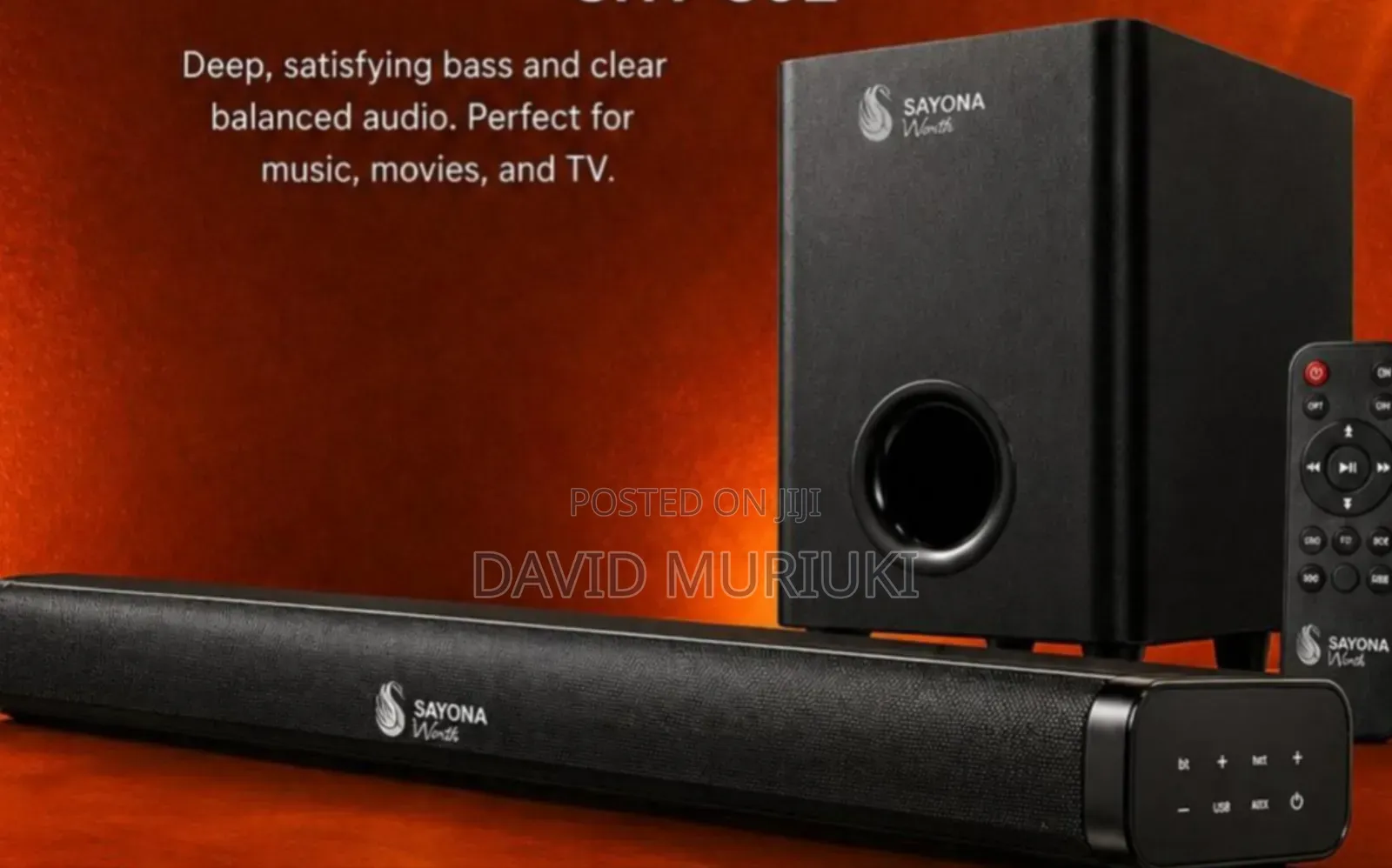 Sayona SHT-S02 Soundbar Subwoofer System
