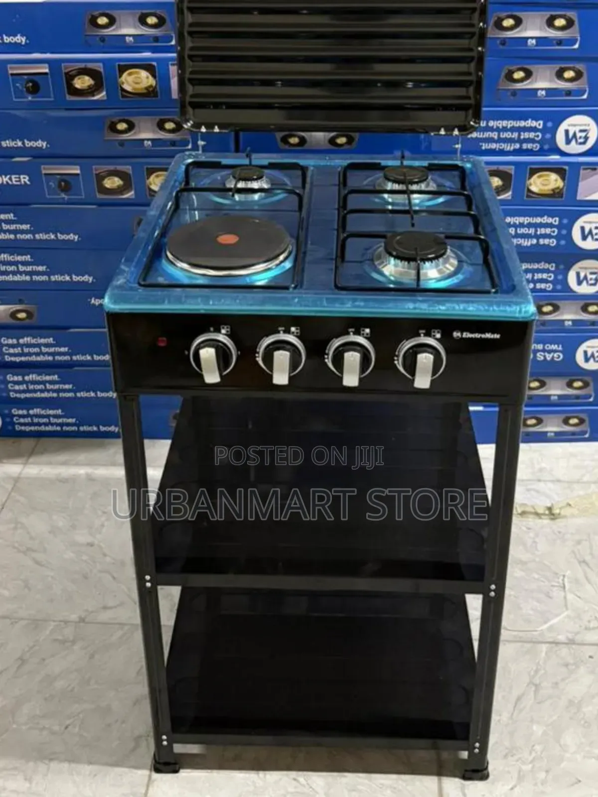 Electromate 3+1 Standing Cooker With Shelves