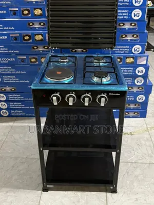 Electromate 3+1 Gas Cooker With Storage Shelves