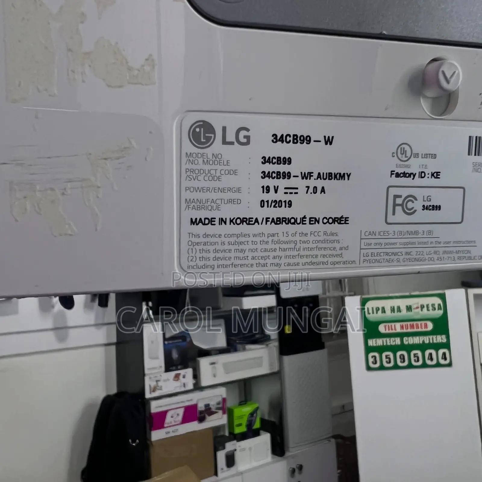 LG 34 Inch Curved Ultrawide Monitor