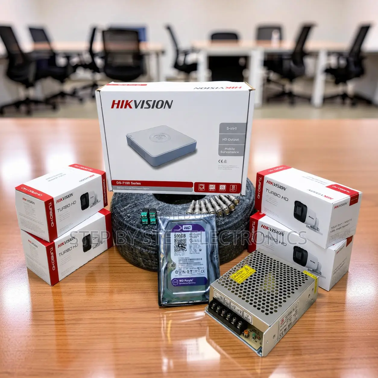 Smooth Video Capture 4 Hikvision 1080P CCTV Cameras Full System Kit