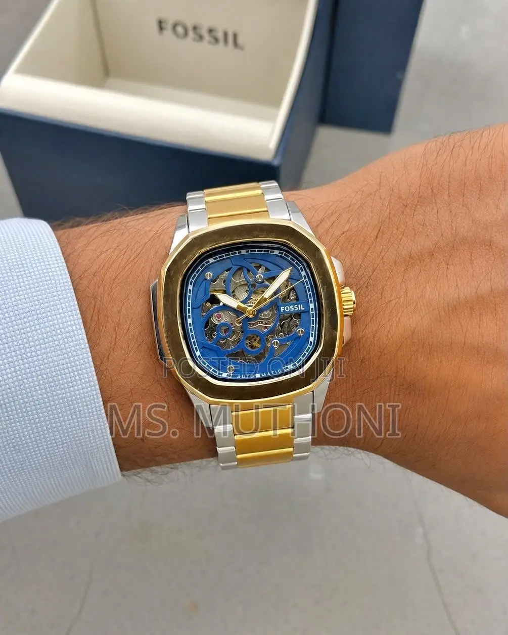 Fossil Skeleton Square Automatic Watch Collection