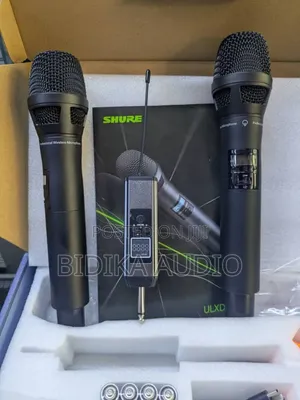 Shure ULXD Wireless Dual Handheld Microphone Kit With 1/4" Receiver