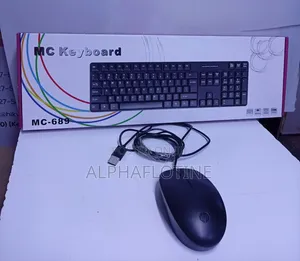 New HP Wired Keyboard and Mouse for Desktop