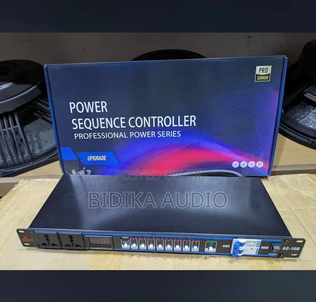 DBX-Style AC-10D 8-Channel Power Sequence Controller Rack Unit