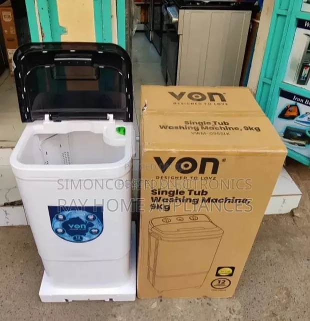 9kgs Semi Automatic Single Tub Von Washing Machine