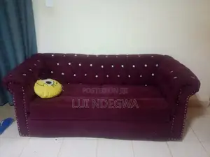 Maroon Chester 3-Seater