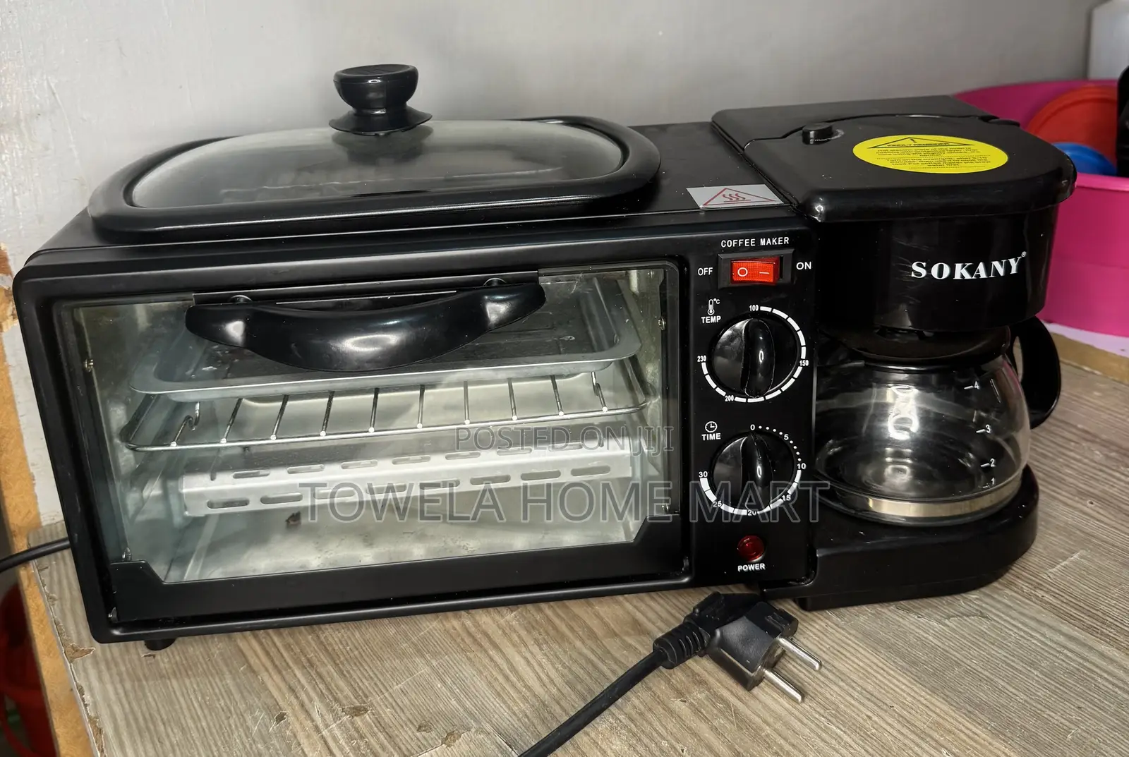 3 in 1 Toaster, Grill, Coffee Maker