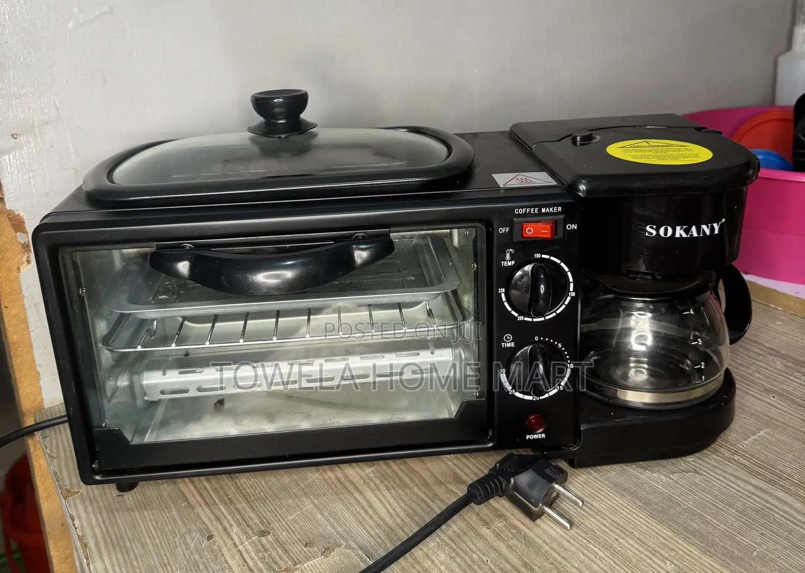 3 in 1 Toaster, Grill, Coffee Maker