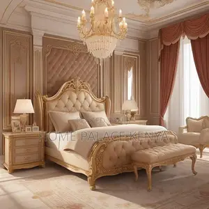 Bed; Elegant French Inspired Bed for Luxury Bedroom Decor