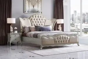 Bed; Elegant French Inspired Bed for Luxury Bedroom Decor