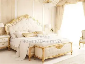 Bed; Elegant French Inspired Bed for Luxury Bedroom Decor