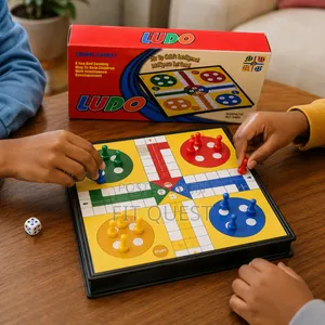 Ludo Board Game~Magnetic and Fodable Small Size