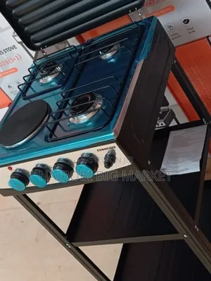 Eurochef 3+1 Electric Standing Cooker With Shelves