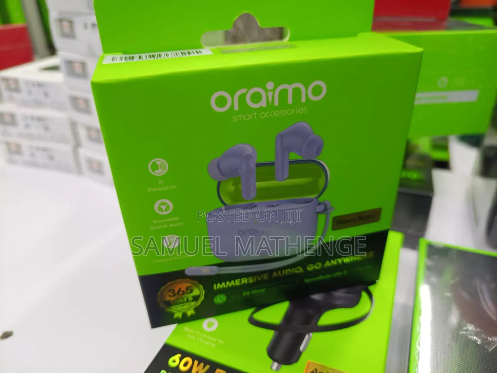 Oraimo Wireless Earbuds With AI Translation, HavyBass 50+ Playtime