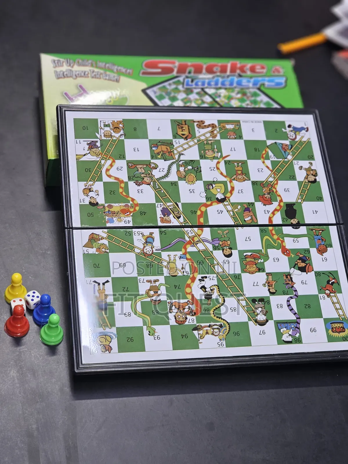 Magnetic Snakes Ladders Foldable Design Small Size