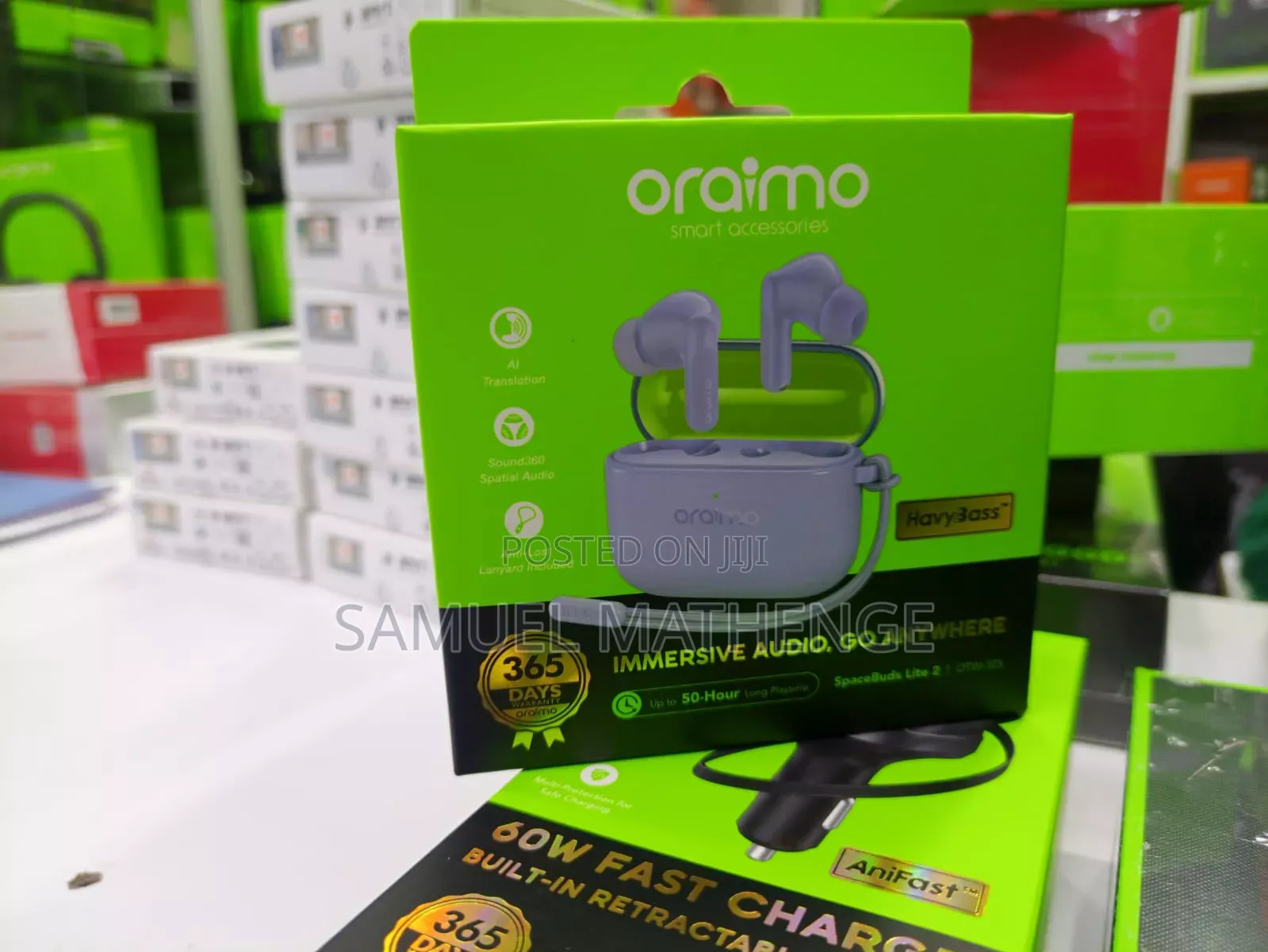 Oraimo Bluetooth TWS Earbuds With Sound360 Spatial Audio Deep Bass