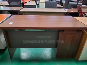 1.4M Dark Walnut Office Desk
