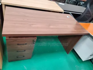 1.4M Dark Walnut Office Desk